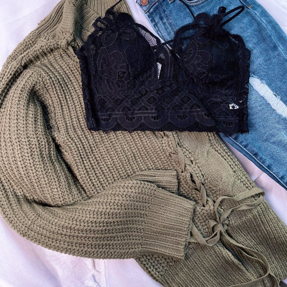 Oversized Cable Knit Sweater top